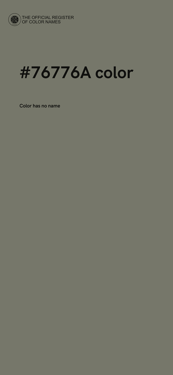 #76776A color image