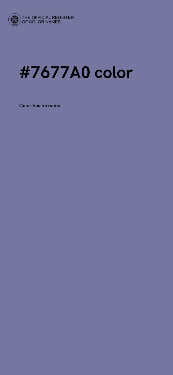 #7677A0 color image
