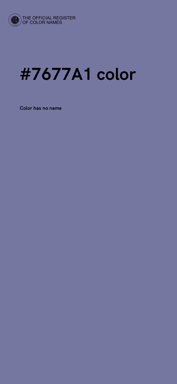 #7677A1 color image