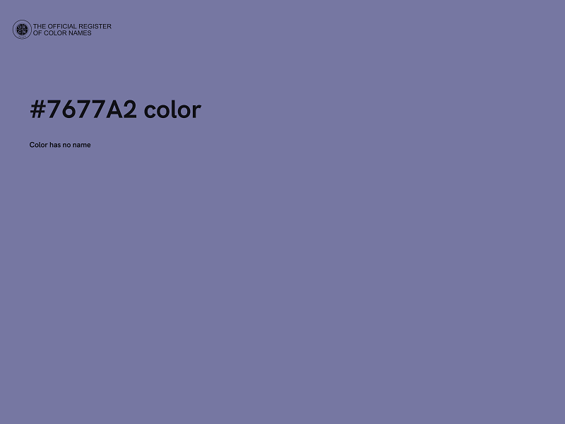 #7677A2 color image