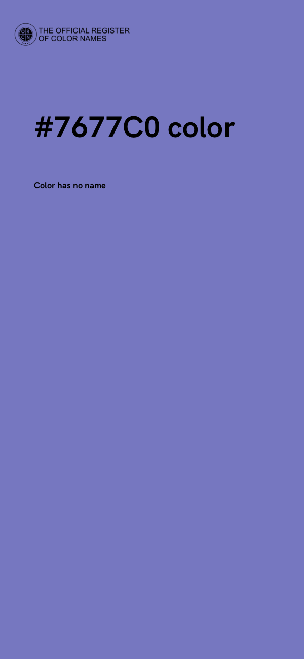 #7677C0 color image