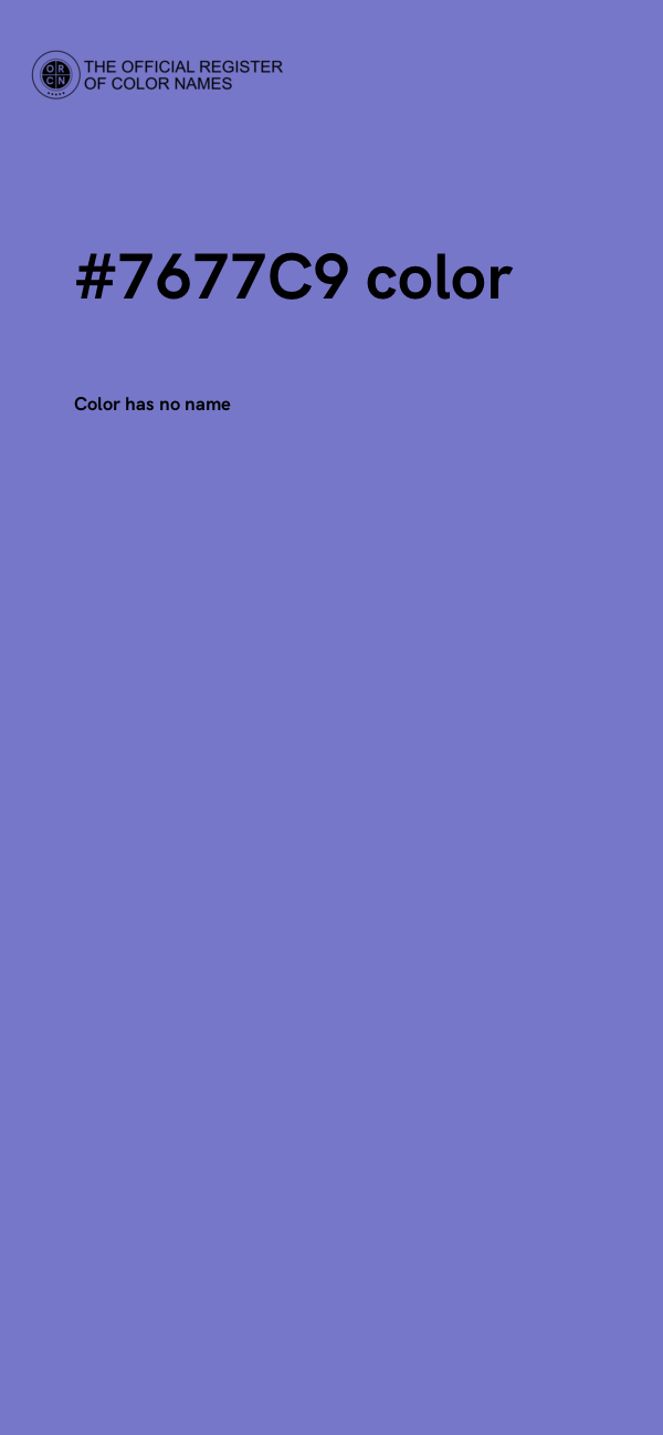 #7677C9 color image