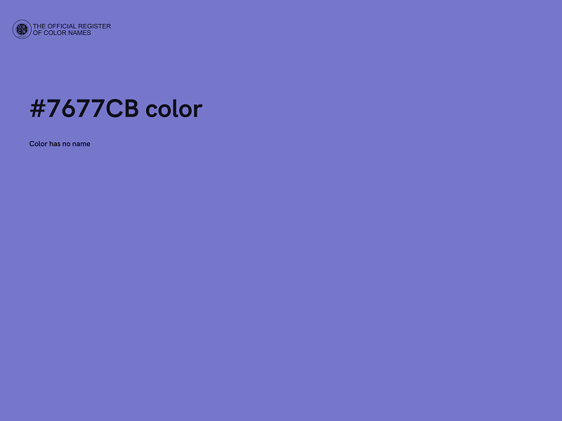 #7677CB color image