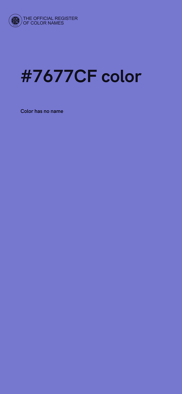 #7677CF color image