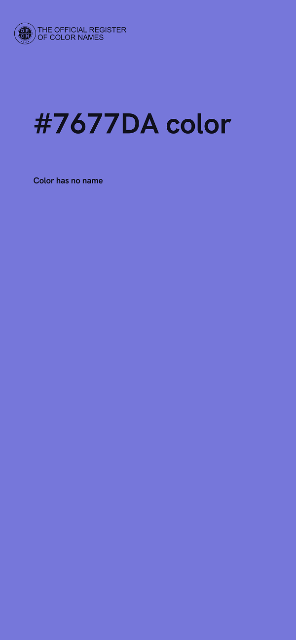 #7677DA color image