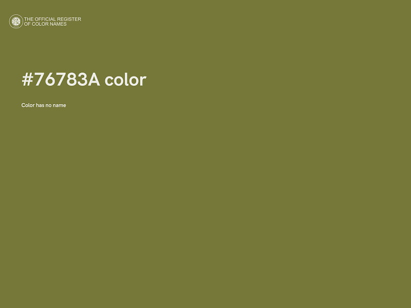 #76783A color image