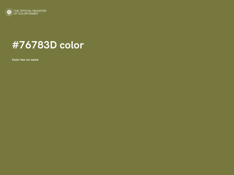 #76783D color image
