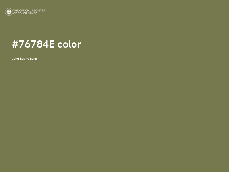 #76784E color image
