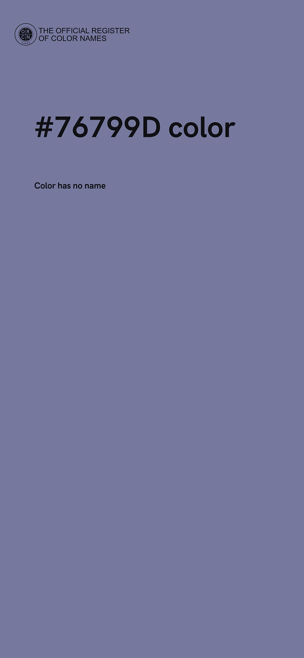 #76799D color image