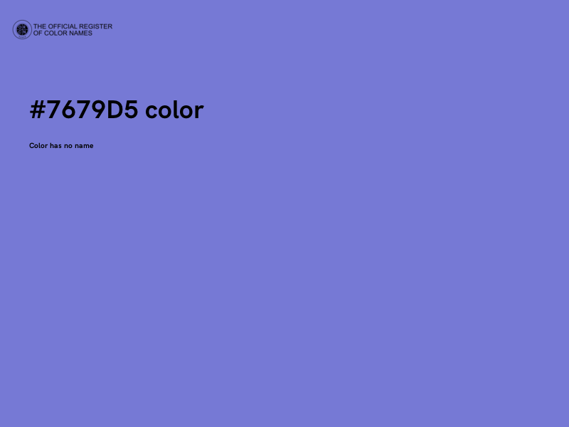 #7679D5 color image