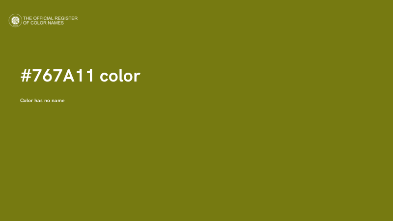 #767A11 color image