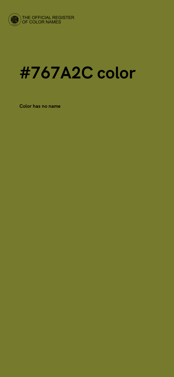#767A2C color image