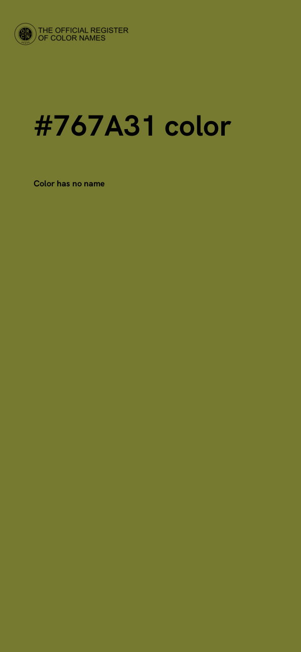 #767A31 color image