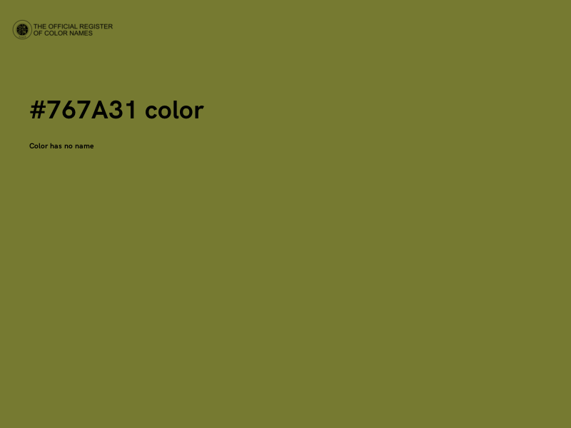 #767A31 color image