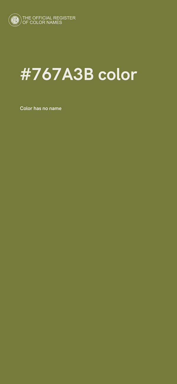 #767A3B color image