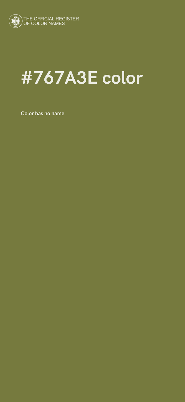#767A3E color image
