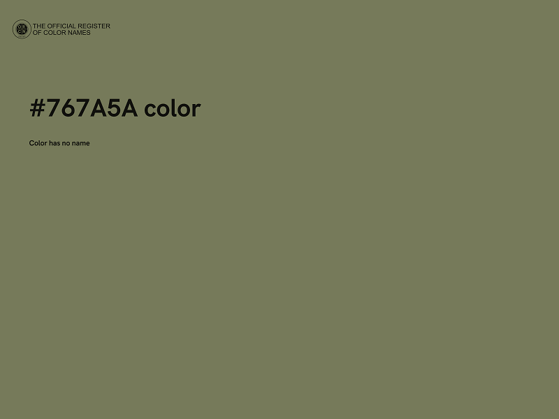 #767A5A color image