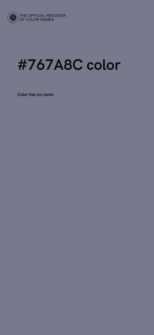 #767A8C color image