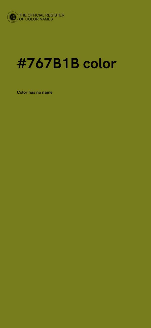 #767B1B color image