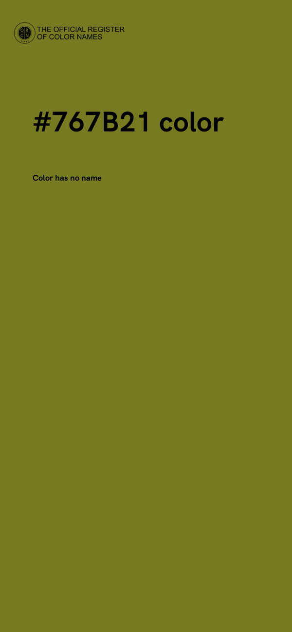 #767B21 color image