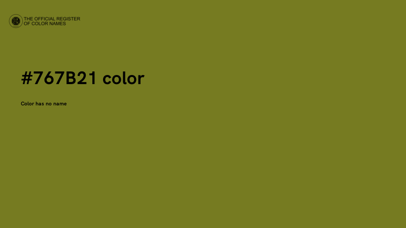 #767B21 color image