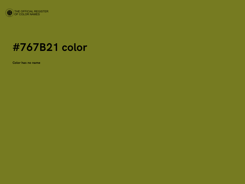 #767B21 color image
