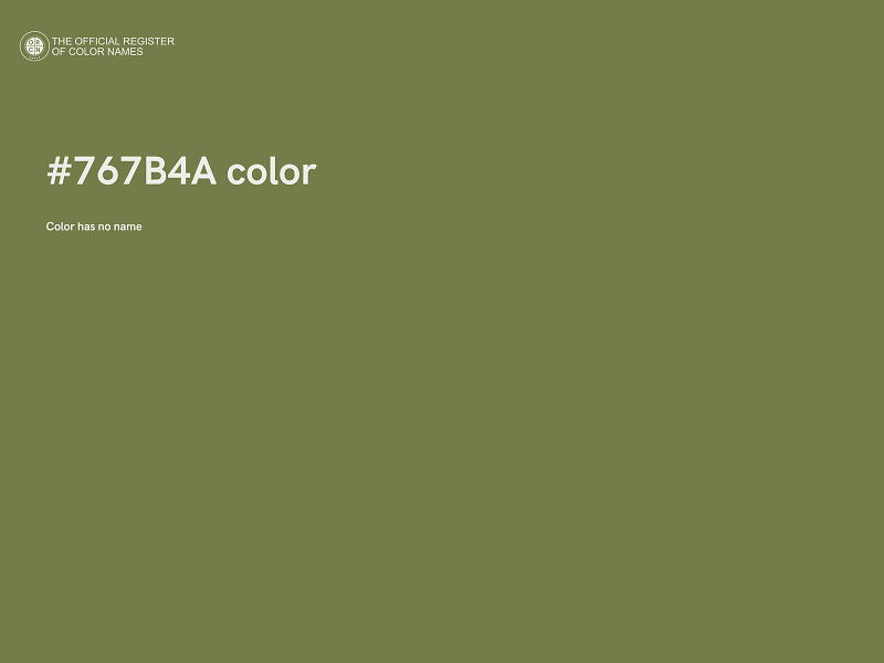 #767B4A color image