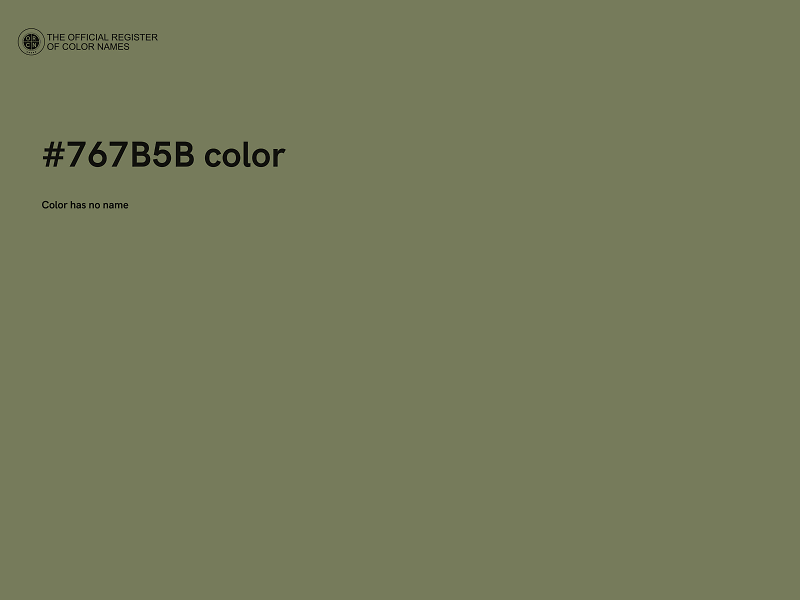 #767B5B color image