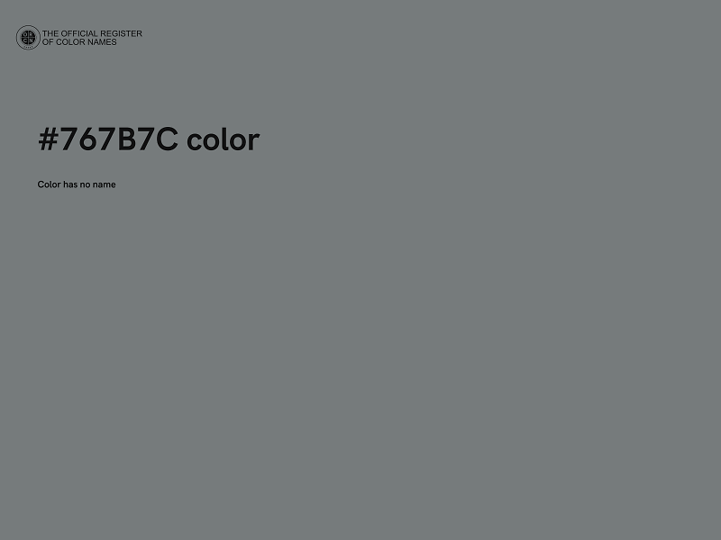 #767B7C color image