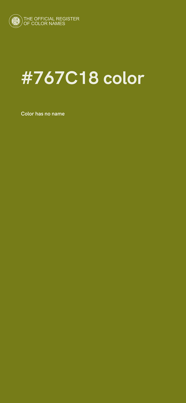 #767C18 color image