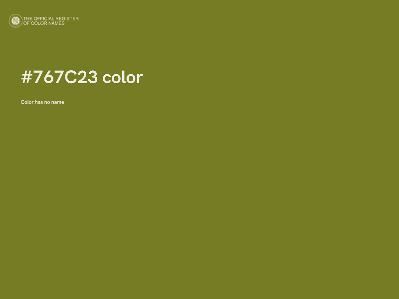 #767C23 color image