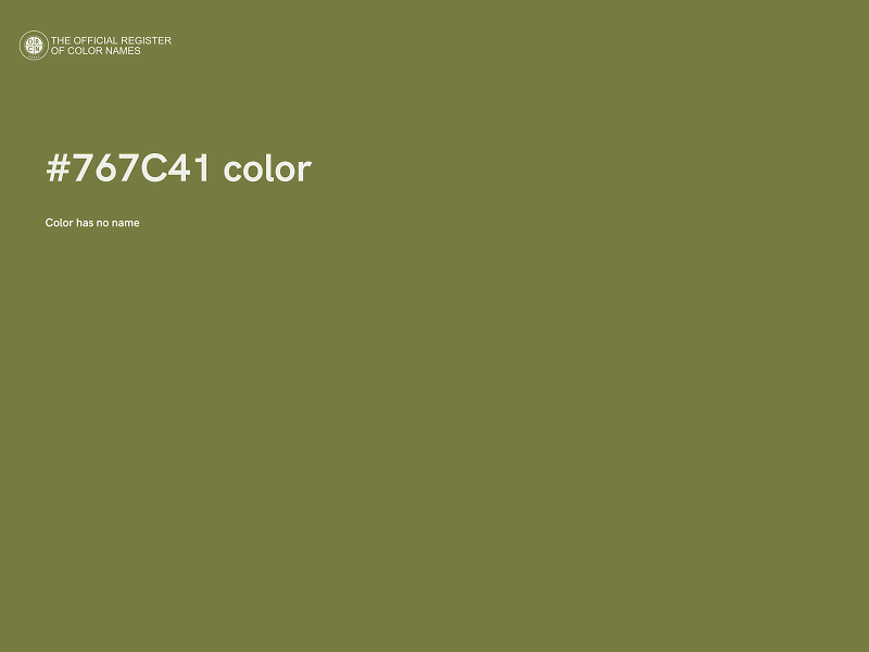 #767C41 color image