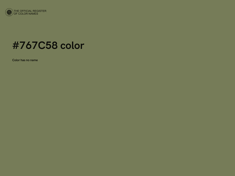 #767C58 color image