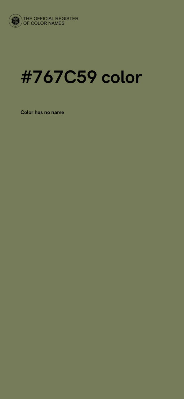 #767C59 color image