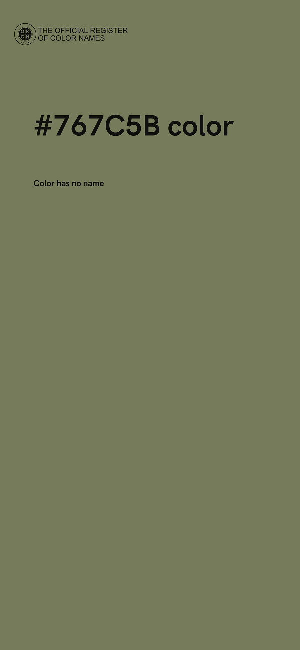 #767C5B color image