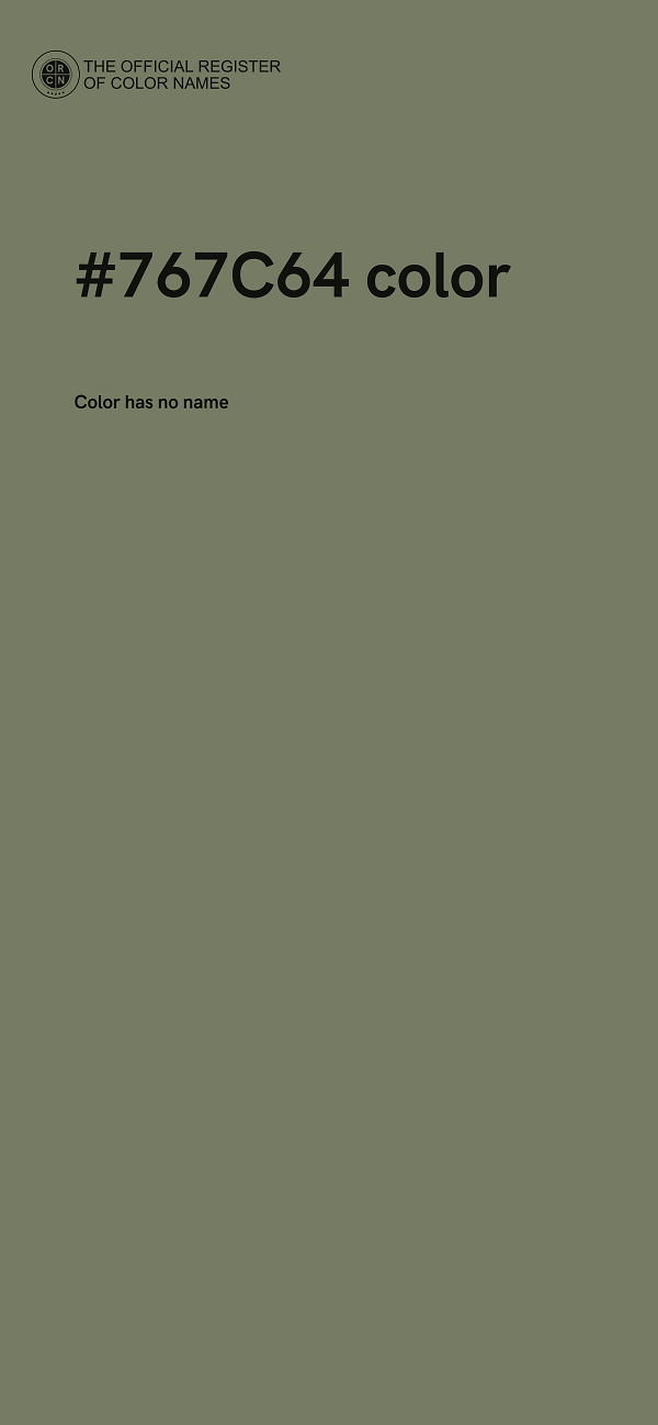 #767C64 color image