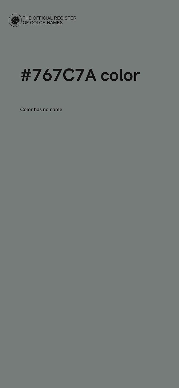 #767C7A color image