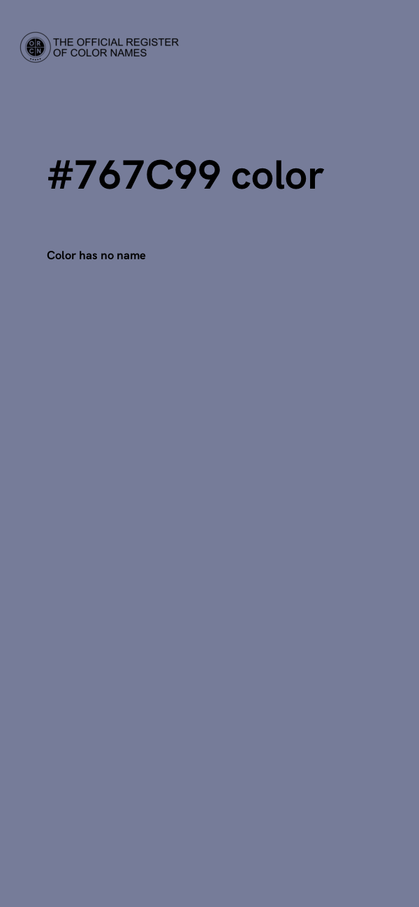 #767C99 color image