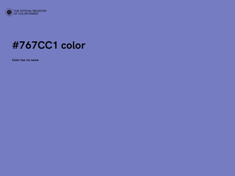 #767CC1 color image