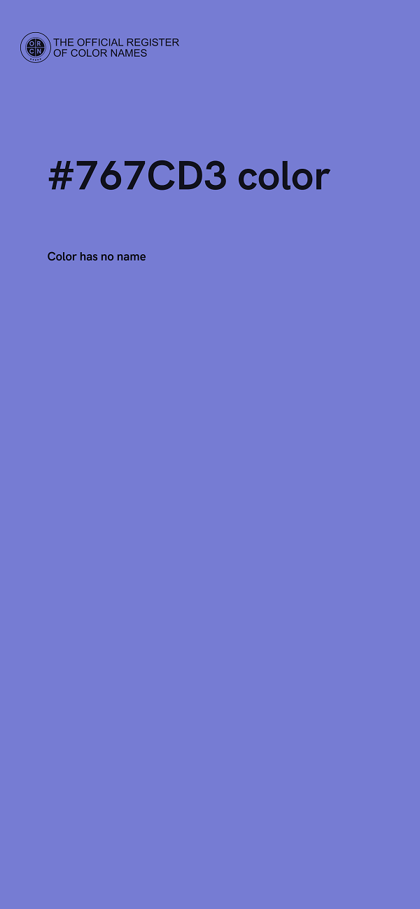 #767CD3 color image