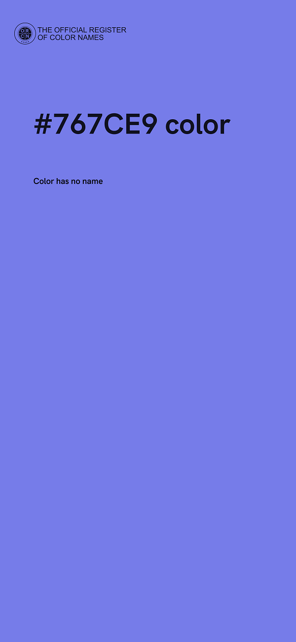 #767CE9 color image