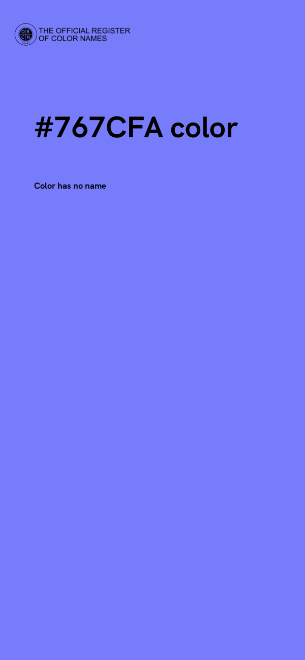 #767CFA color image