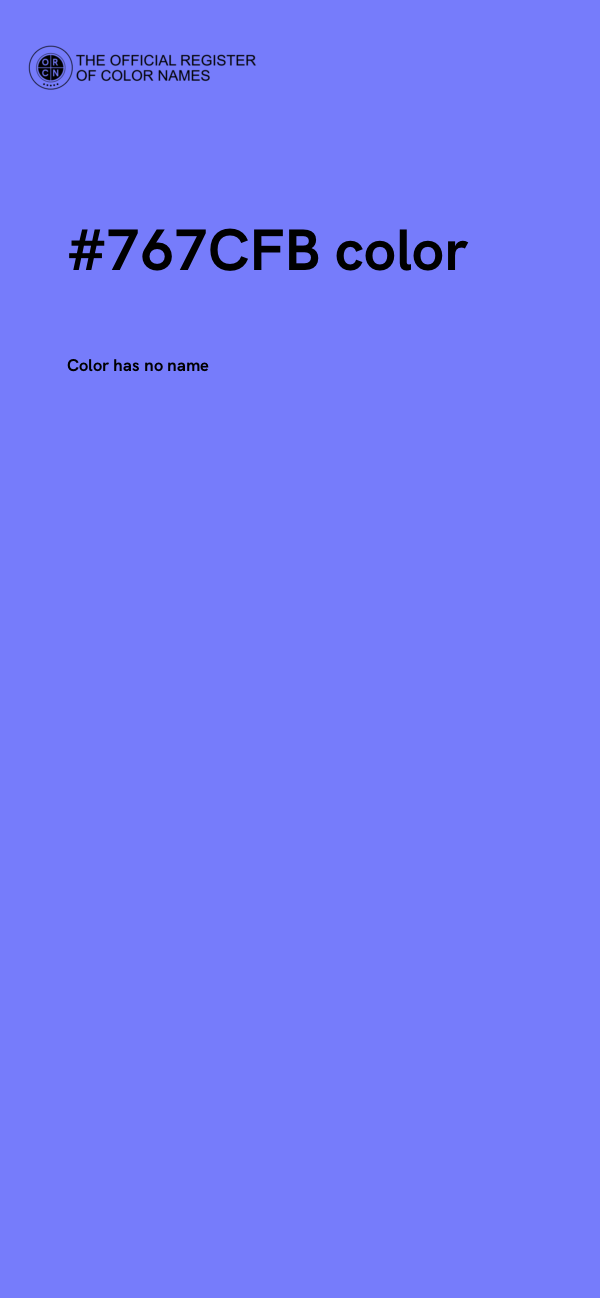 #767CFB color image