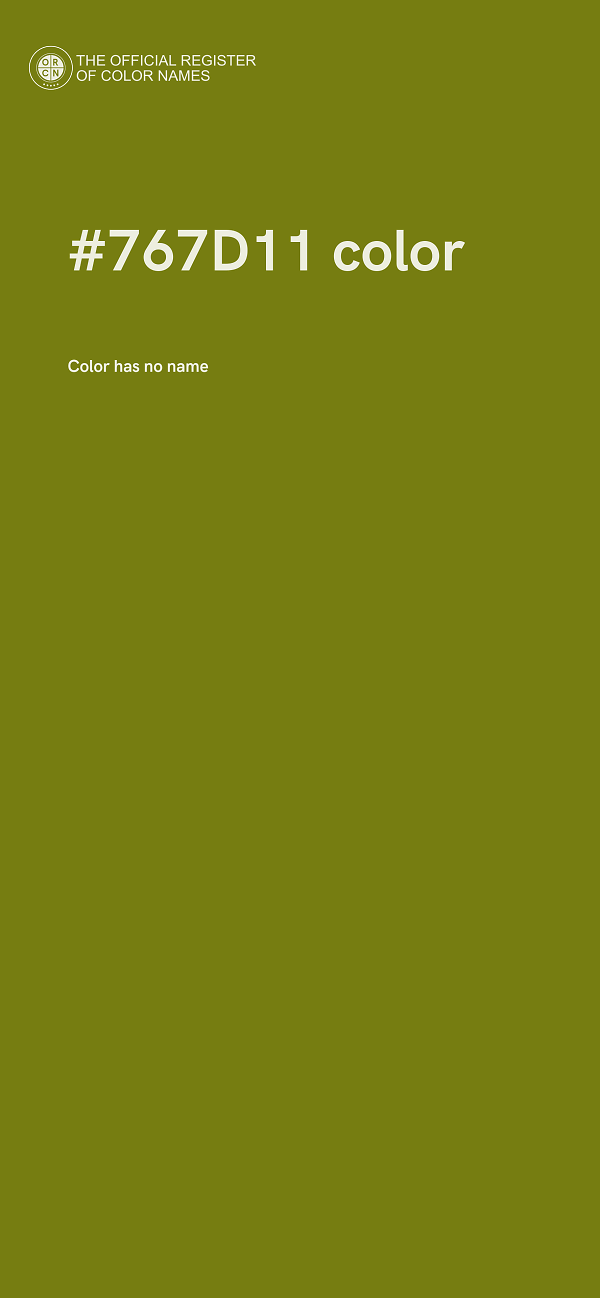 #767D11 color image