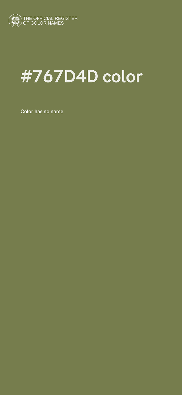 #767D4D color image