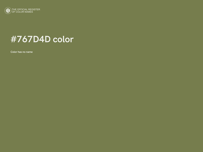 #767D4D color image