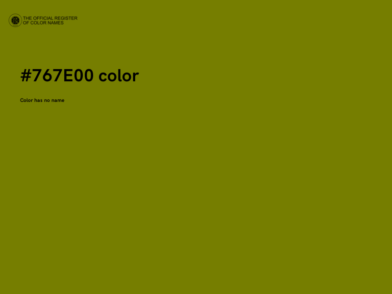 #767E00 color image