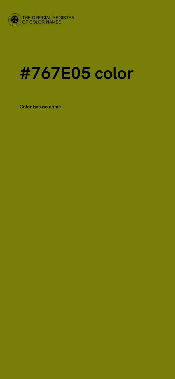 #767E05 color image