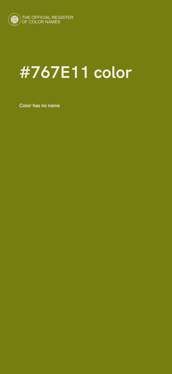 #767E11 color image