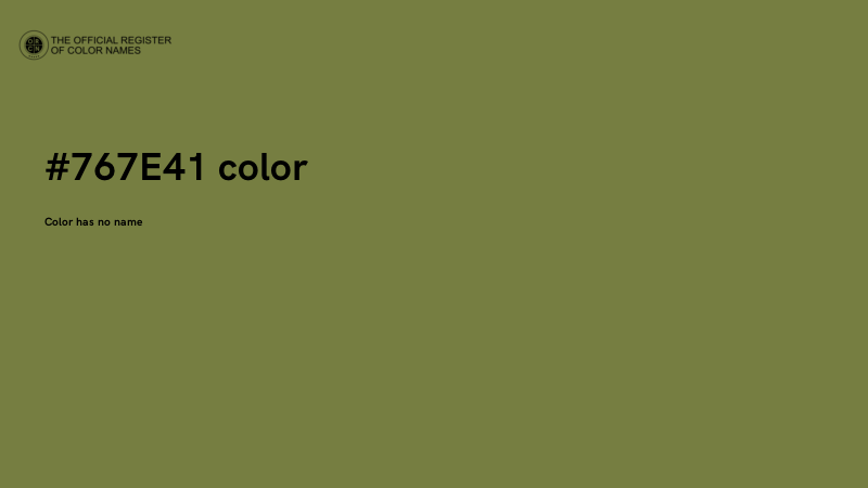 #767E41 color image